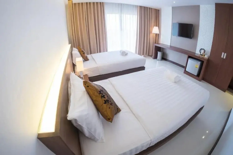 Standard Twin room with balcony and with view