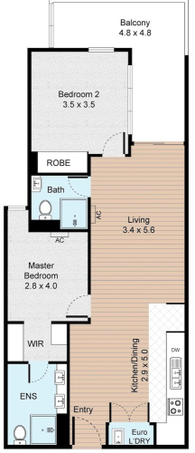 Newly Built Apartment With Private Parking