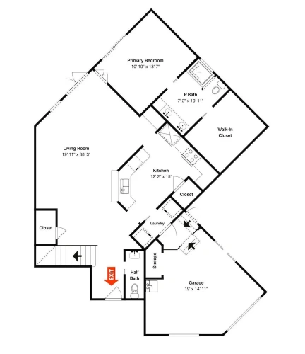3 Bedrooms Cottage with balcony
