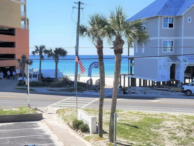 Outside