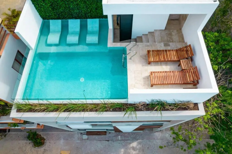 S102 Nadide Luxury PRIVATE JACUZZI STUDIO with a jungle view