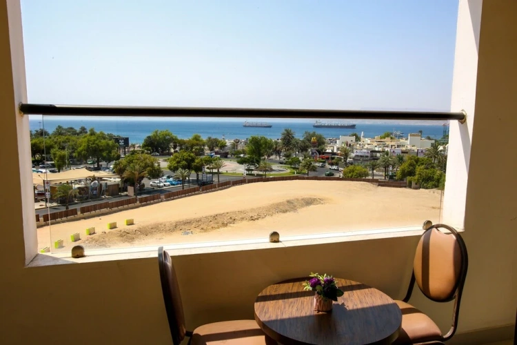 Standard Twin room with balcony and with sea view
