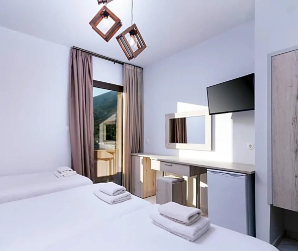 Standard Twin room with balcony and with view
