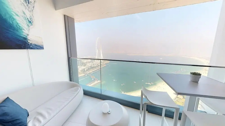 2BR Beachfront Apt w Ain Dubai Views at JBR