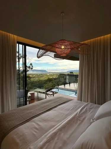 Villa with balcony and with mountain view