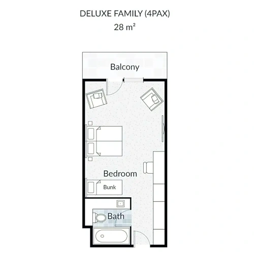 Deluxe Double Family room