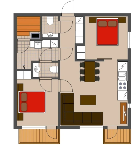 2 Bedrooms Apartment with view