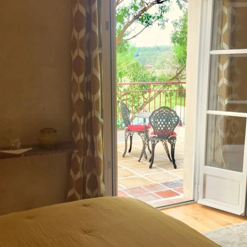 Deluxe Double room with balcony and with garden view
