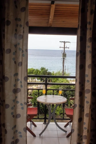 Family Studio with balcony and with sea view