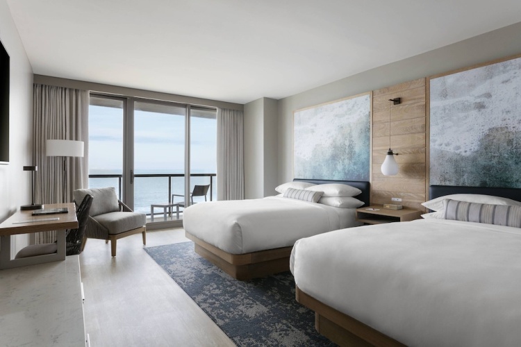 Standard Quadruple room with balcony and with view