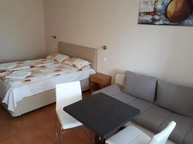 Studio with balcony