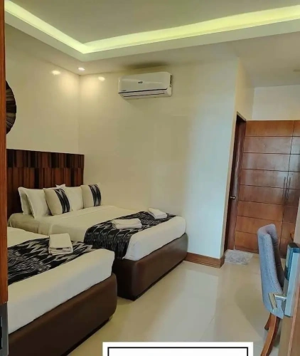 Superior Quadruple room with balcony and beachfront