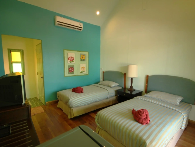Standard Twin room with garden view