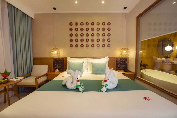 Deluxe Double room with balcony and with city view