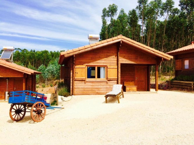 Cottage with balcony and with view