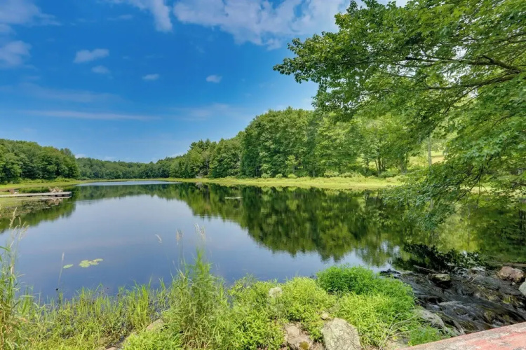 Lakefront Catskills Container Home: Private Lake