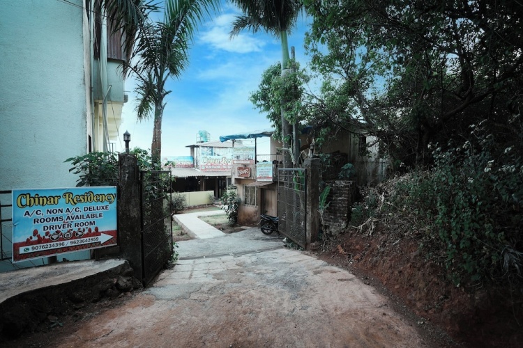 Outside