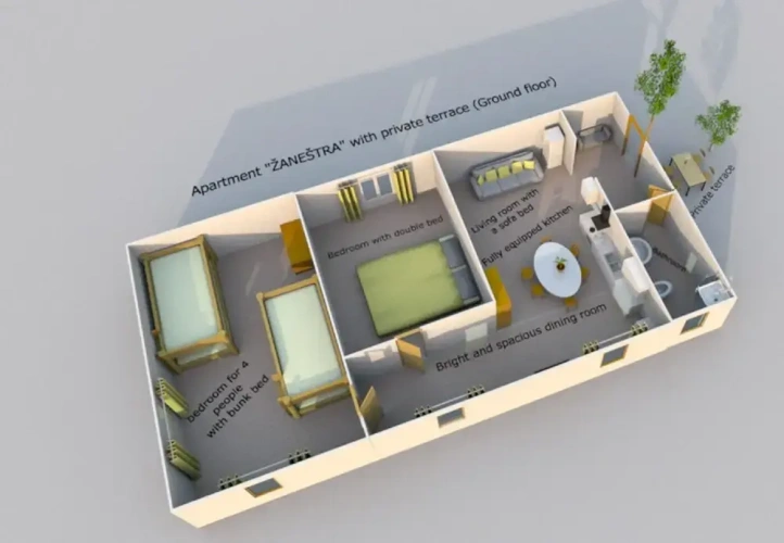 2 Bedrooms Family Apartment