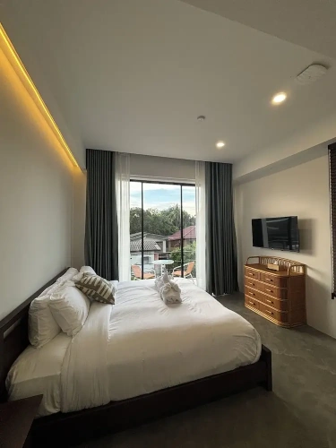 Deluxe Double room with balcony and with garden view