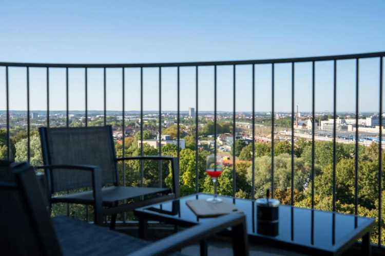 Helles Apartment mit tollem Blick über Augsburg