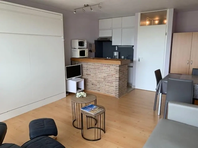 Studio with balcony