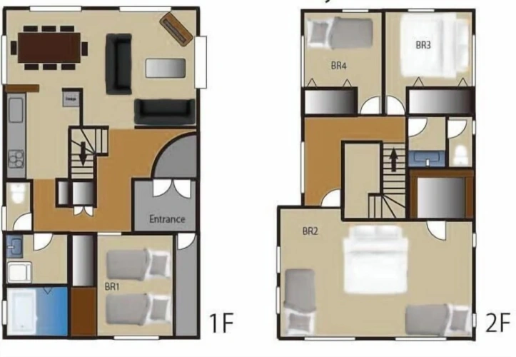 4 Bedrooms Family Cottage
