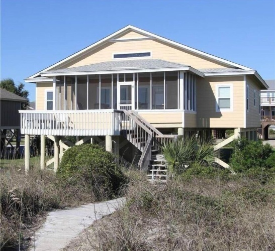 Cottage with balcony