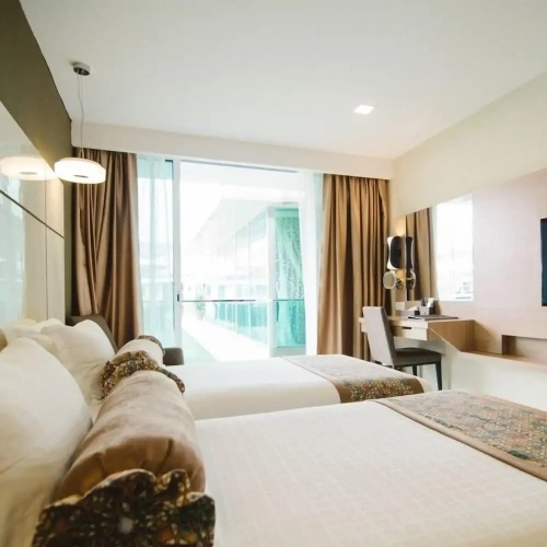 Deluxe Twin room with balcony and with view