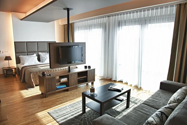 Studio with balcony