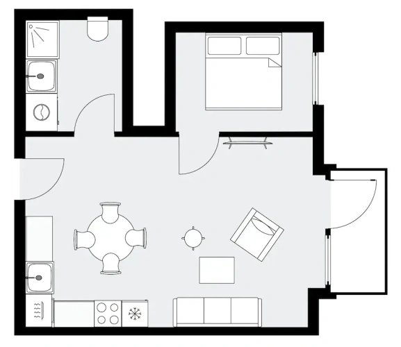 1 Bedroom Apartment