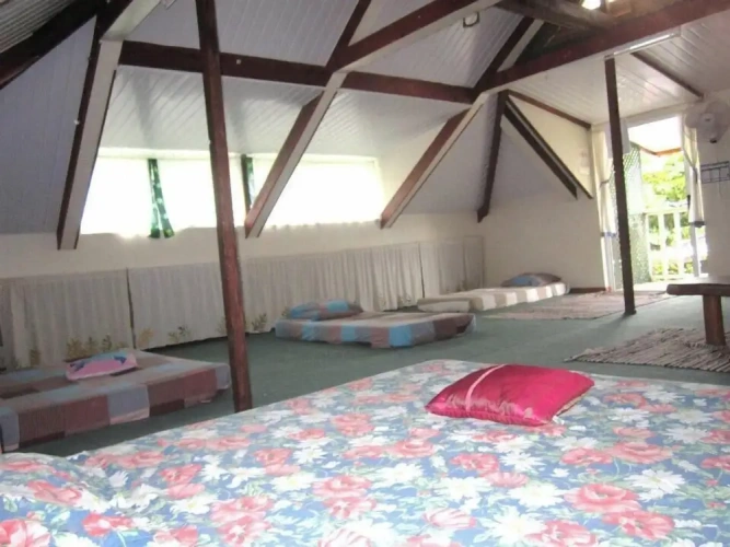 Bed in Dorm Attic