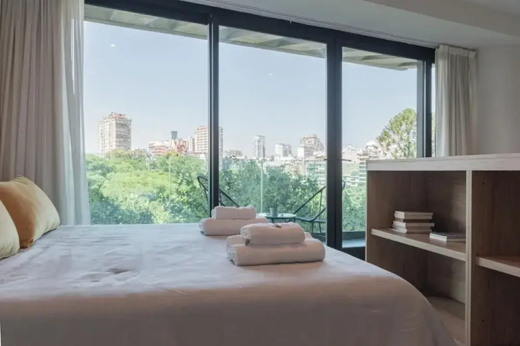 Studio with balcony