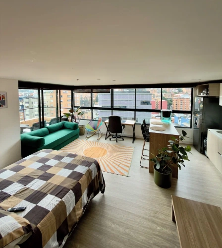 1 Bedroom Apartment with balcony and with city view