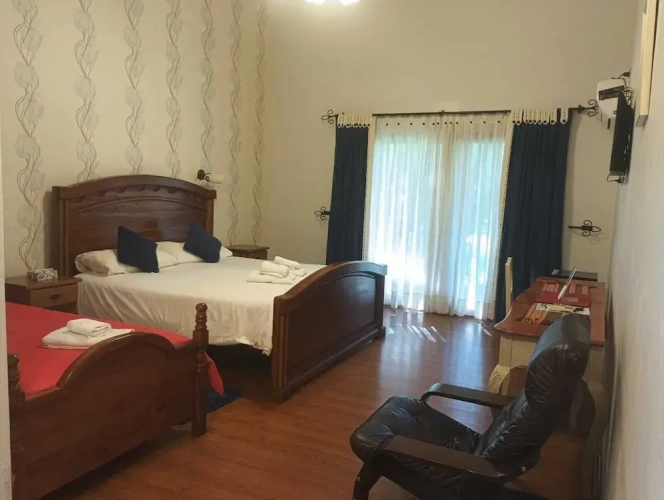 Standard Triple room with balcony and with park view