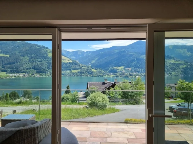 Chalet with balcony