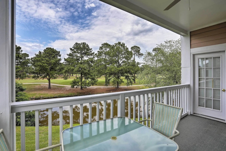 Central Myrtle Beach Condo w/ Golf Course View!