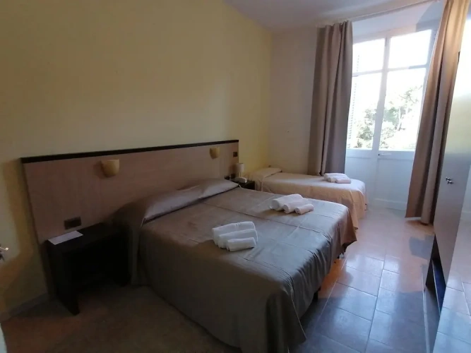 Standard Triple room with balcony and with park view