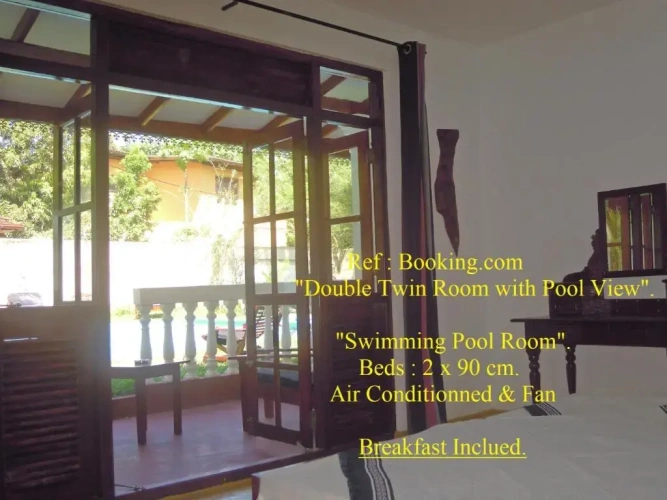 Standard Double room with pool view