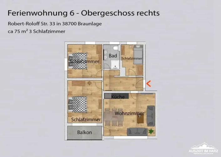 3 Bedrooms Apartment
