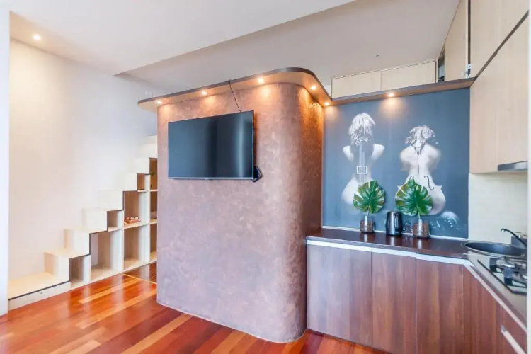 Loft studio with Sauna by URBAN RENT
