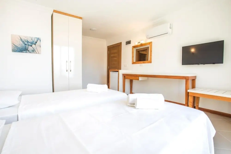 Standard Twin room with partial sea view