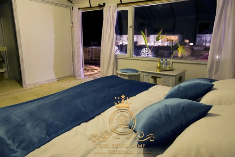 Tent with balcony
