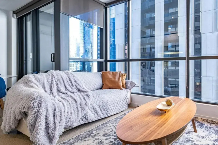 High level on 36th Floor 2BR1BA Balcony Wifi
