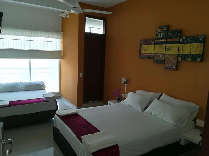 Comfort Quadruple room with garden view