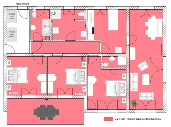 Apartment with balcony