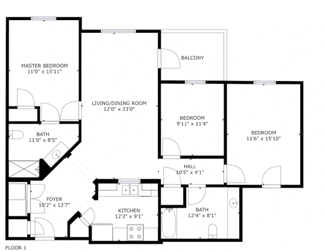 3 Bedrooms Apartment