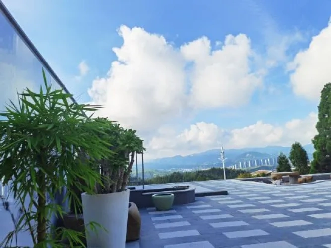 Outside