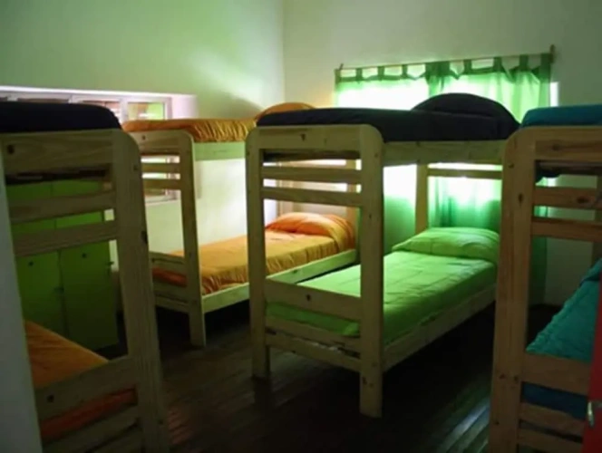 Bed in Dorm with mountain view
