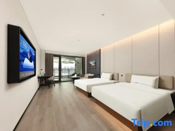 Premium Twin room with balcony and with river view