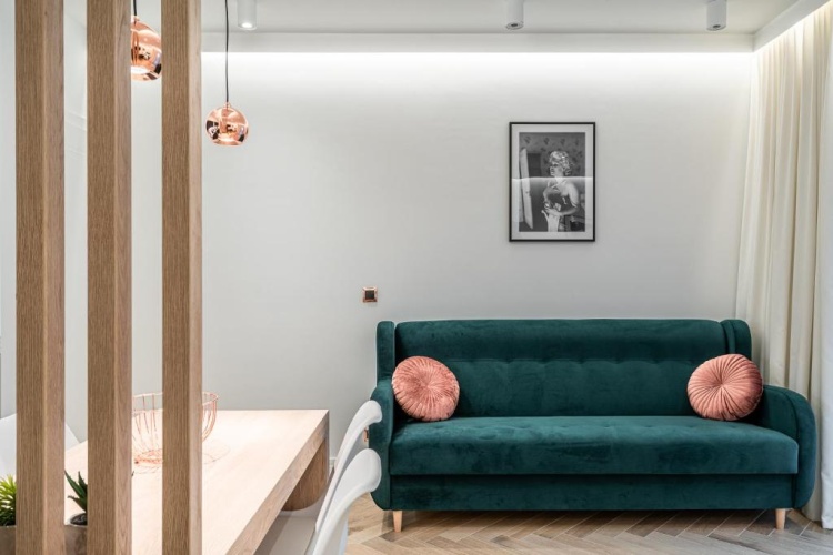 Studio with balcony